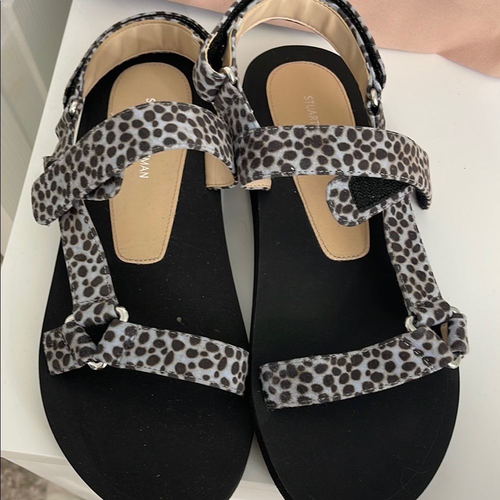 NWT Stuart Weitzman Stylish Leopard Print Sandals